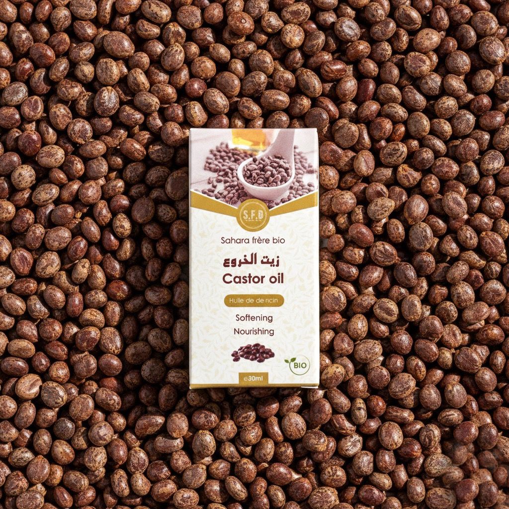 زيت الخروع – العناية الطبيعية بالشعر والبشرة | SFB زيت الخروع الطبيعي لتقوية الشعر وتحفيز النمو وترطيب البشرة | منتجات طبيعية من SFB