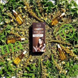 سيروم تطويل الشعر الطبيعي لتقوية وتنعيم الشعر ومنحه لمعانًا صحيًا | مستخلص من الأعشاب والزيوت النباتية | منتجات SFB