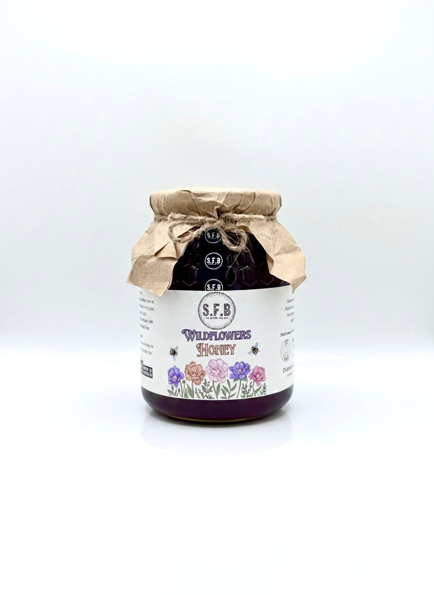 عسل الجبال الطبيعي (Wildflower Honey) – منتج أصلي من SFB عسل الجبال الطبيعي عسل الزهور البرية من SFB غني بالعناصر الغذائية وطعم طبيعي مميز